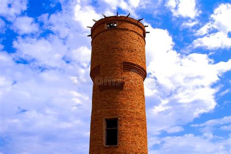 The Old Water Tower Near The Village Stock Photo Image Of Landscape