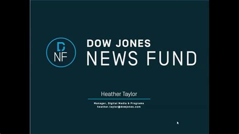 Dow Jones News Fund Summer 2020 Internship Programs Youtube