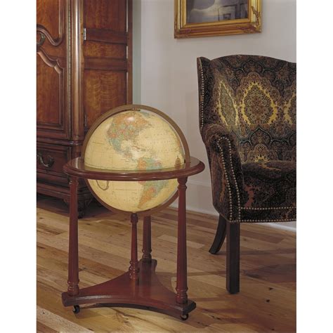 Replogle Lafayette Antique Aluminum Floor Globe And Reviews Wayfair