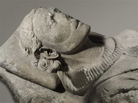 Tomb Effigy Of A Recumbent Knight From The Abbey Of Sainte Marie La