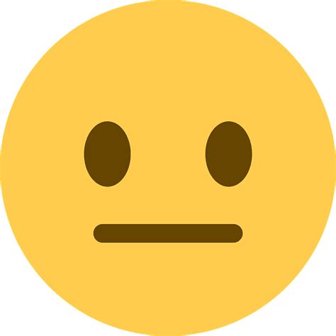 Meh Face Emoji Clipart