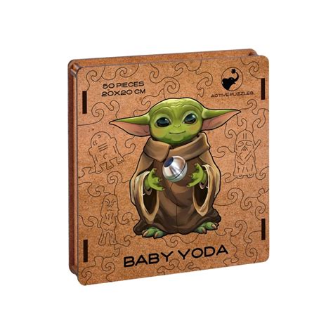 Baby Yoda Wooden Puzzle Baby Yoda Jigsaw Puzzle
