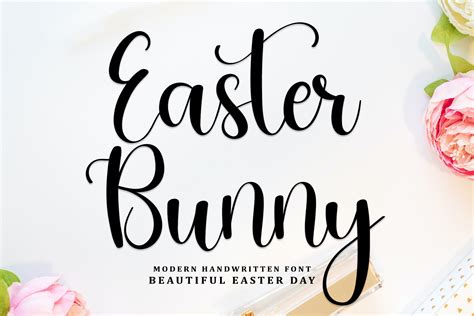 Easter Bunny Font By Doboldline · Creative Fabrica