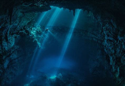 Underwater Maya Ruins Cave Mexico Photo One Big Photo