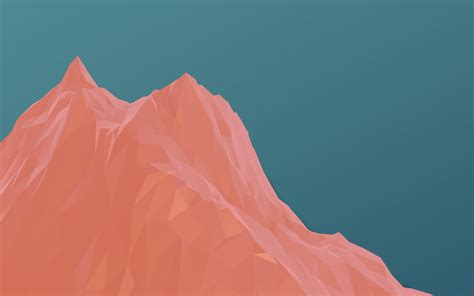 Brown Mountain Illustration Digital Art Minimalism Mountains Simple