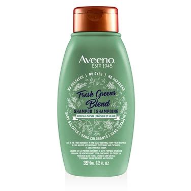 Strengthening biotin and plumping collagen. AVEENO SCALP SOOTHING FRESH GREENS BLEND SHAMPOO reviews ...