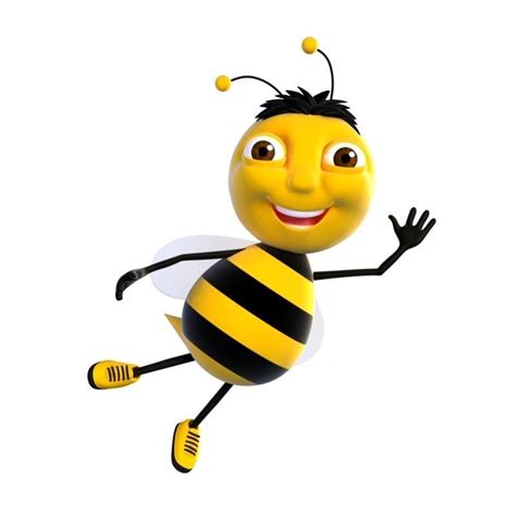 3d Asset Cartoon Bee Character Model Cgtrader