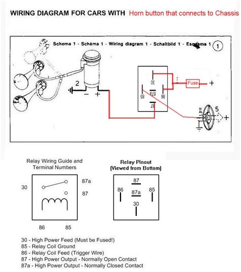 Push Button Horn Wiring Diagram