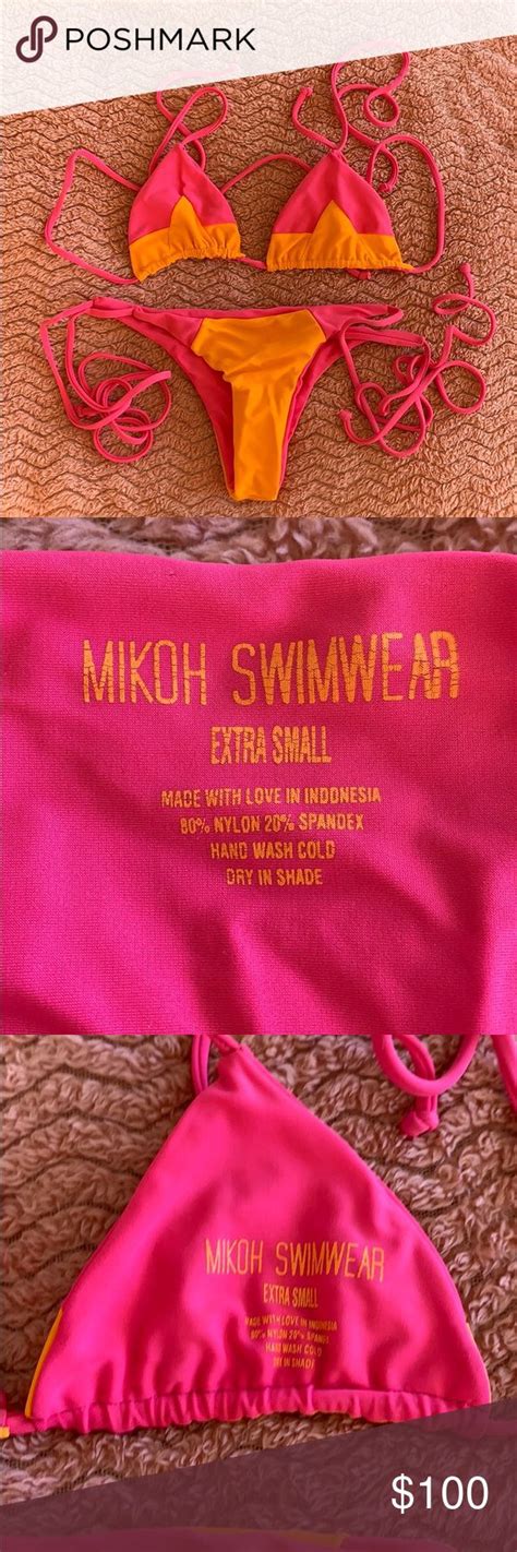 Mikoh Swimwear Bikini Size Xs In Sunset Mikoh Swimwear Mikoh