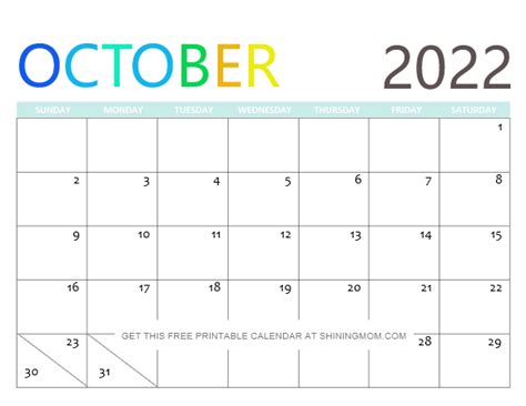 2022 Free Printable Calendars