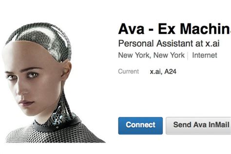 The Robot From Ex Machina Is Now A Personal Assistant On Linkedin The Verge