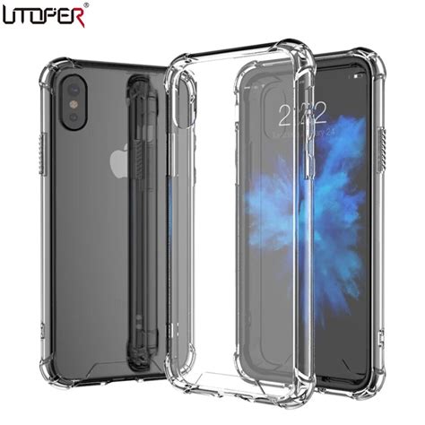 Crystal Clear Phone Case For Iphone X Case Slim Transparent Hard Back