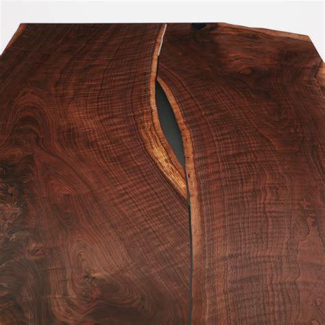 Bookmatched Live Edge Walnut Coffee Table Custom Bookmatched Walnut