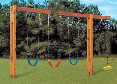 Freestanding Swingset Backyard Swings Diy Playground Backyard