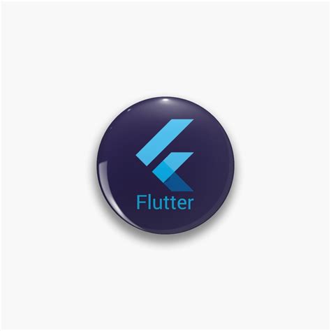 Flutter Logo Pin By Azai13 Redbubble