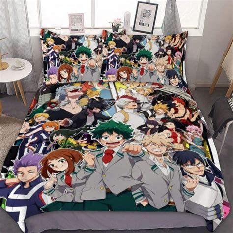 Ua High School My Hero Academia Bedding Custom Anime Bed Set Robinplacefabrics Reviews On