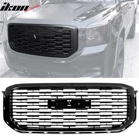 Compatible With 15 19 Gmc Yukon Denali Style Front Upper Grille