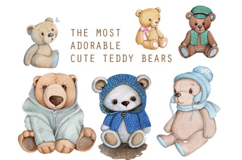 The Most Adorable Teddies By Teddy Bears And Their Friends Thehungryjpeg