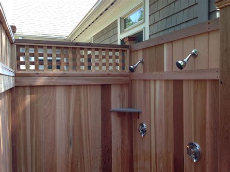 Building your own deck can be achieved by anyone with a bit of persistence and a few decent tools. Dual Shower Heads |#longisland #outdoorshowers #stonecreationsoflongisland | Outdoor shower ...