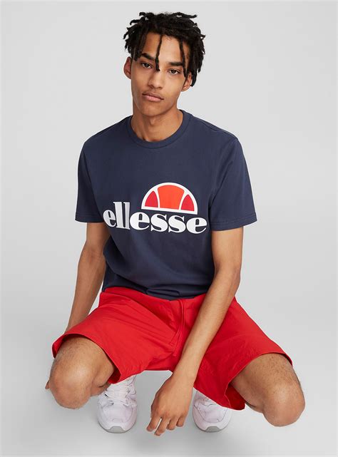 Ellesse Shop Mens Logo Tees And Graphic T Shirts Online Blue Brand