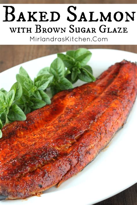 Salmon With Brown Sugar And Mustard Glaze Recipe — Dishmaps