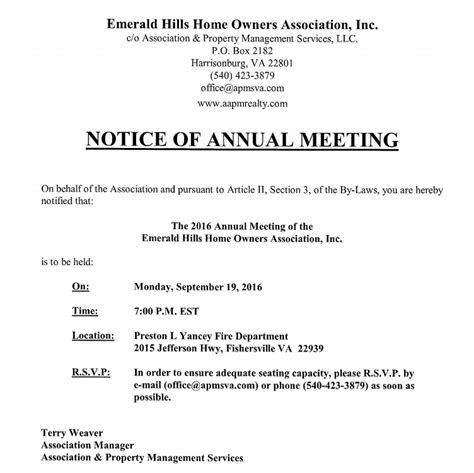 2016 Annual Meeting Notice
