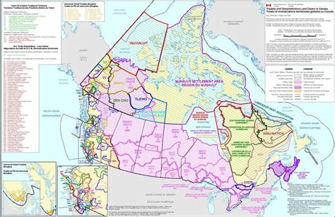 Map Of Canada Treaties Maps Of The World