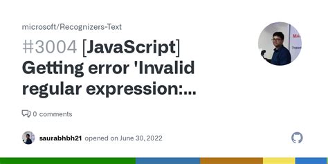 Javascript Getting Error Invalid Regular Expression Invalid Group