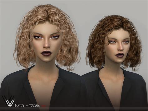 The Sims Resource Wings Tz0814 Hair Sims 4 Hairs