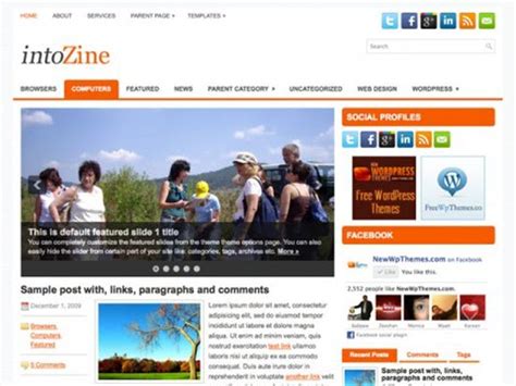 Free WordPress Magazine Themes News And Magazine Style Themes