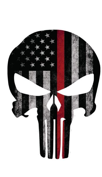 Punisher Skull Green Line Thin Green Line Punisher Version 2 Usa Flag