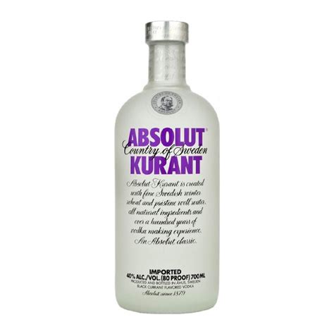 Absolut Kurant Black Currant Flavored Vodka 700ml