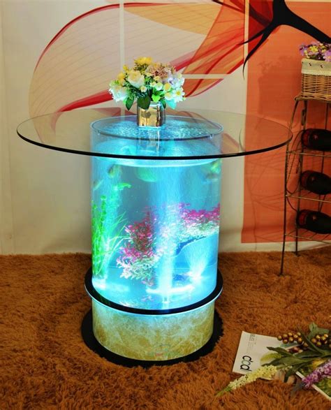 So instead of opting for your traditional wooden or metallic coffee table, go for a table filled with water that is surrounded by glass and experience the pleasure of enjoying marine life right from the. Mini Aquarium Coffee Table | Fish tank coffee table ...