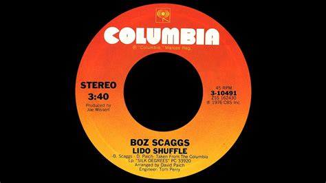 Boz Scaggs ~ Lido Shuffle 1976 Disco Purrfection Version Chords Chordify