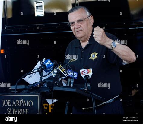 Maricopa County Sheriff Joe Arpaio Speaks To Reporters At The Sheriffs