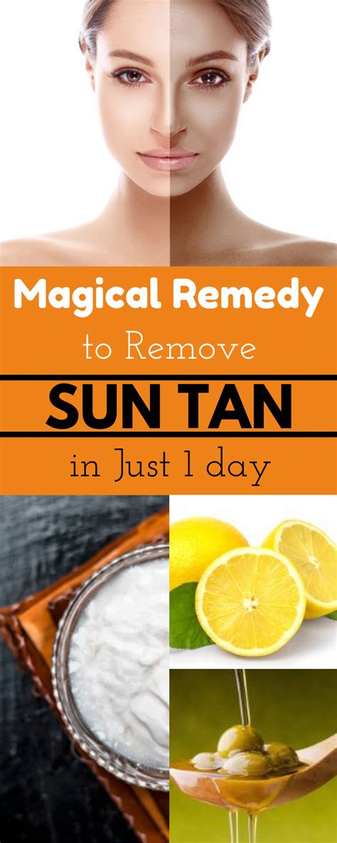 Remove Sun Tan In 1 Day With This Natural Remedy Suntan Tanremoval