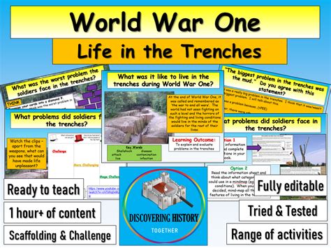 Life In Trenches Wwi Teaching Resources