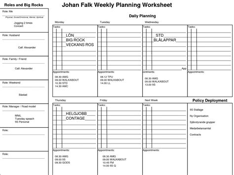 The Ultimate Weekly Planning Worksheet With Free Printable Rezfoods