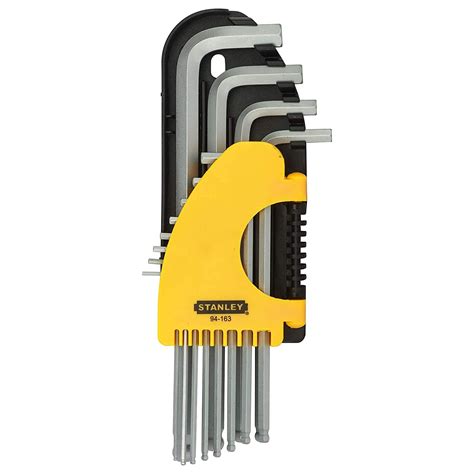 Stanley 12 Piece Inch Ball End Hex Key Set Long 94 163 23