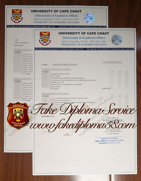 How To Obtain A Fake University Of Cape Coast Transcript In 3 Days
