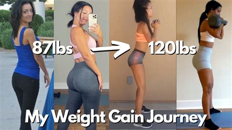 My Weight Gain Journey Going From Lbs To Lbs Youtube