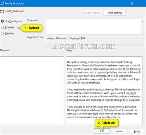 Enable Or Disable Microsoft Defender Smartscreen Phishing Protection Windows 11 Tutorial