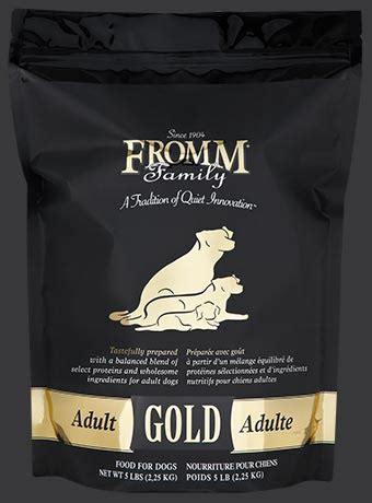 Fromm family puppy gold food for dogs is formulated to meet the nutritional levels established by the aafco dog food nutrient profiles for gestation/lactation and growth, including growth of large size dogs (70 lb. Adult Gold Dog Food - Fromm Family Foods