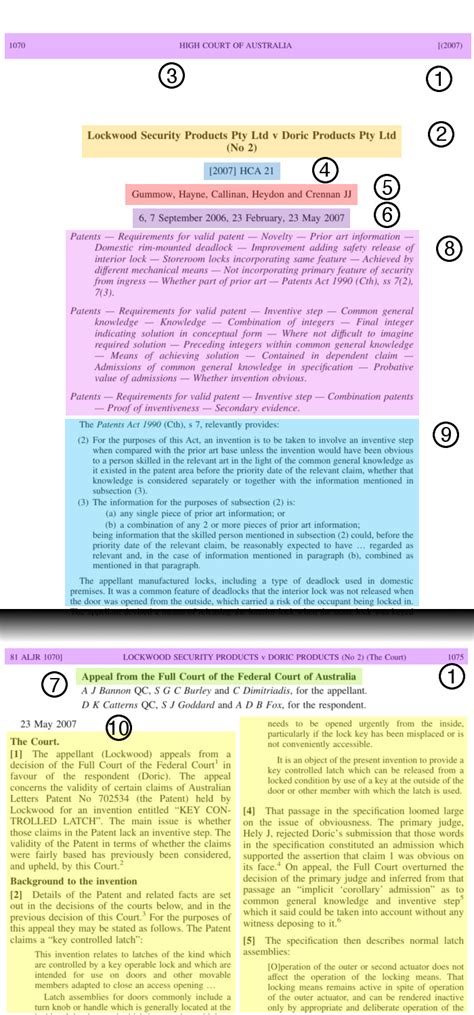 Identify Parts Of A Case Case Law Research Australia Library