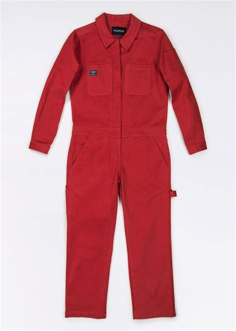 Wf Workwear Coverall Red Coverall Outfit Overalls Women Work Wear