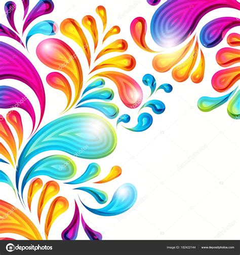 Abstract Vector Colorful Arc Drop Background Color Graphic Elements