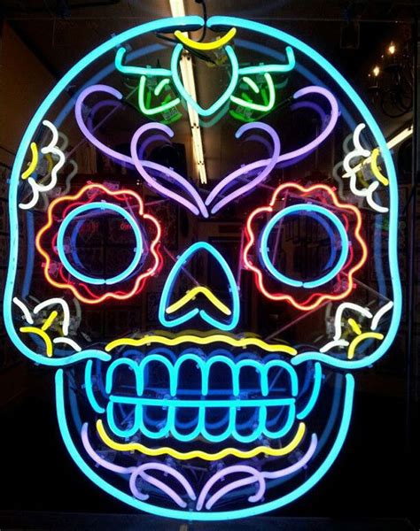 Skull Neon Sign Bone Neon Lights For Room Bar Mancave Beer Etsy