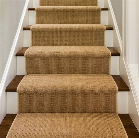Sisal Stair Runner And Striped Carpet Stairs And Landing