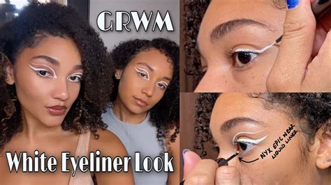 White Eyeliner Tutorial Nyx Epic Wear Liquid Eyeliner Youtube