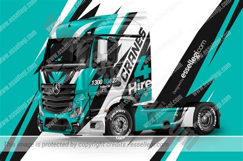 Best Mercedes Actros Wrap Design For Cranes Hire Co By